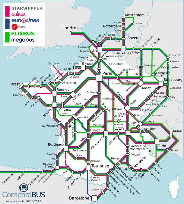 Getting to France by Bus