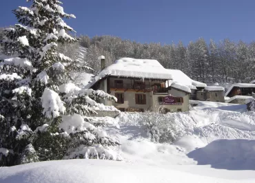 Vue hiver de l'Hôtel et Restaurant