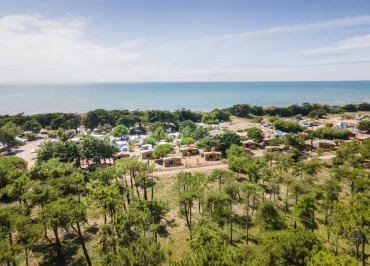 Vue aérienne du camping