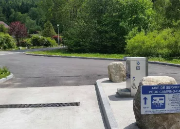 Aire de service pour camping-cars du Domaine du Haut des Bluches