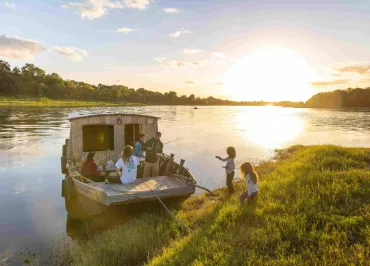 Croisière sur la Loire à bord du bateau habitable "Anguille sous Roche"