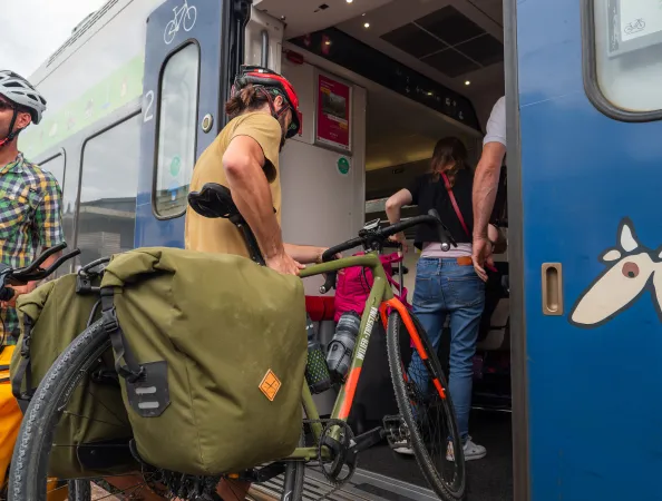 Accès au train avec son vélo