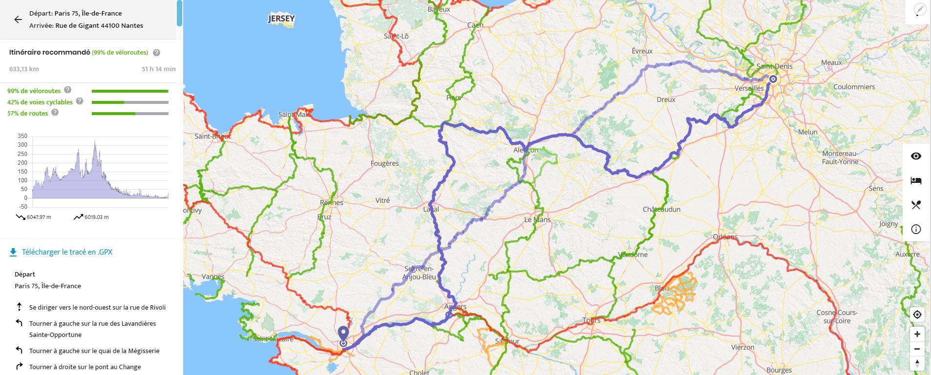 road cycle route planner