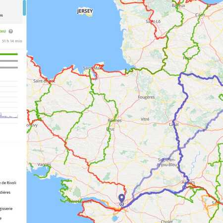 Generozitate Cale Obține controlul  Free cycle route planner in France