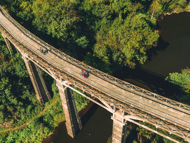 Viaduc des Ponts-Neufs à vélo - Morieux