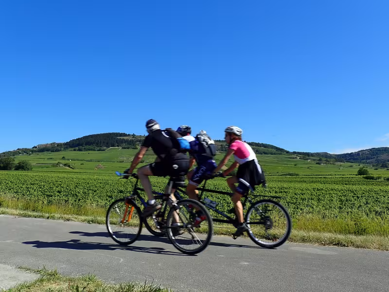 Tandem sur voie verte autunoise