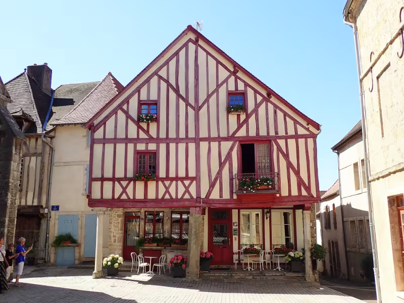 Maison à pans de bois à Nolay