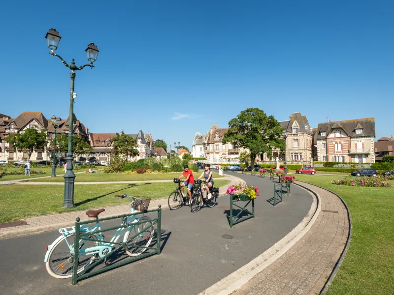 Cabourg à vélo sur La Vélomaritime