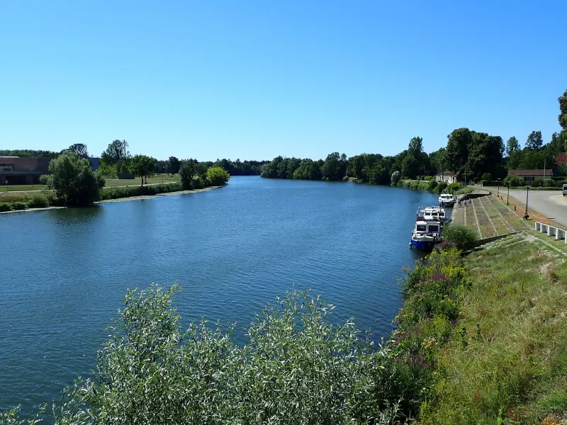 Pontailler : vue sur la Saône