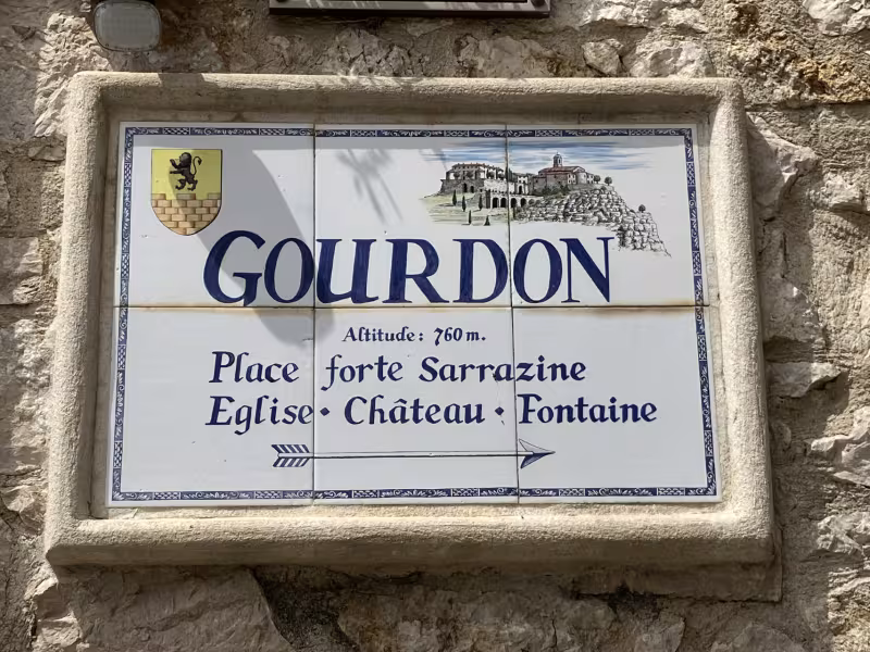 Plaque céramique de Gourdon