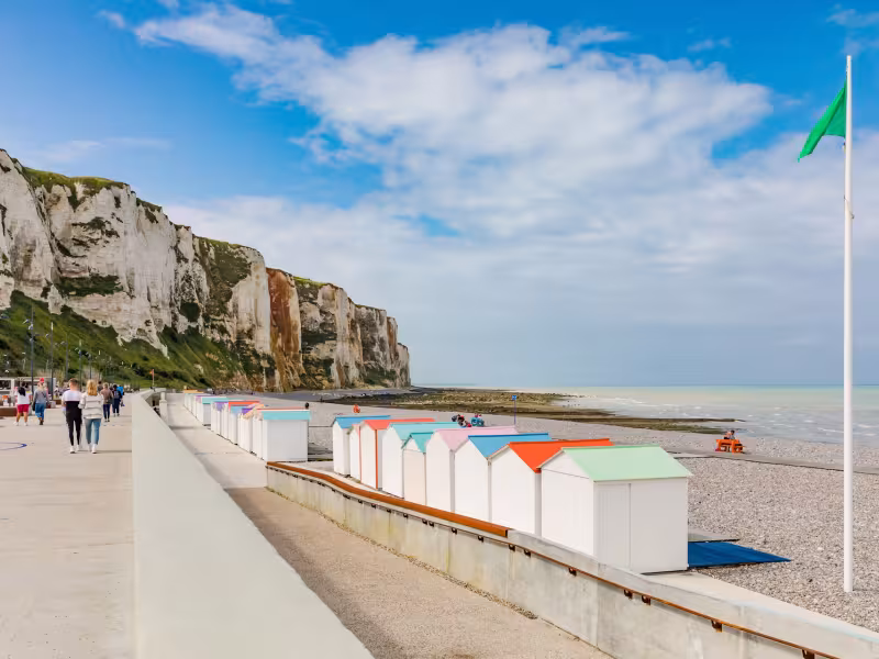 Cabines de plage au Tréport