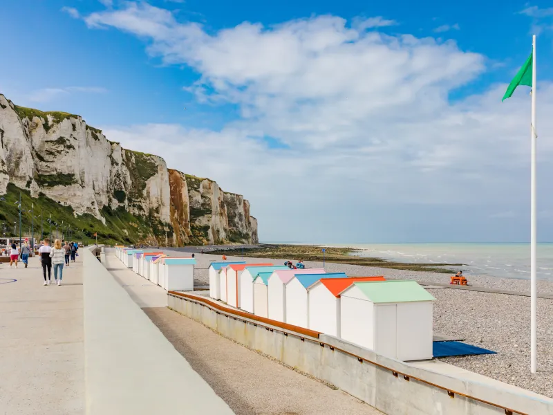 Cabines de plage au Tréport