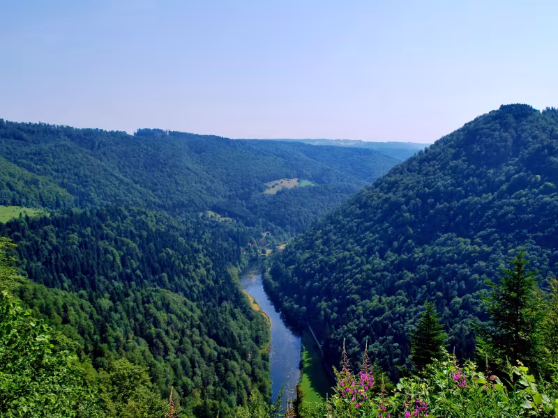 Belvédère de Fougères sur la GTJ à VTT