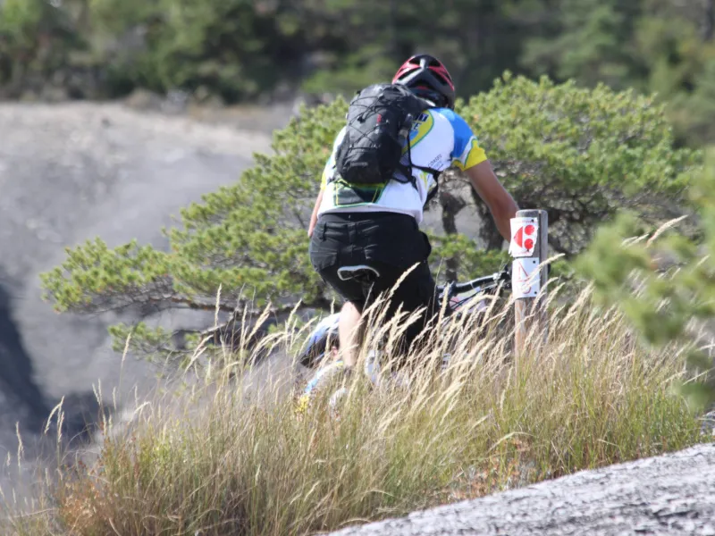 Balisage de la Grande Traversée VTT L'Alpes Provence