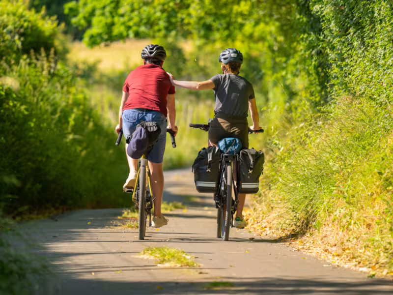 A vélo dans les Alpes Mancelles