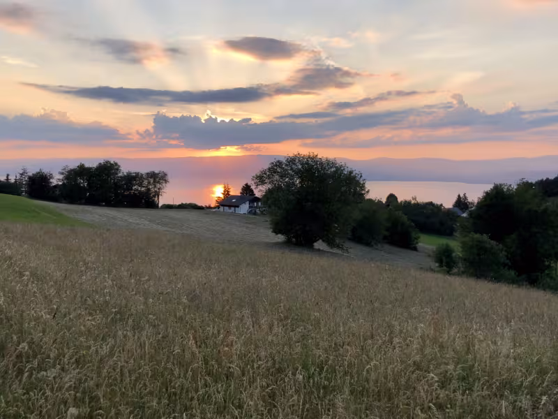 Coucher de soleil sur le Léman