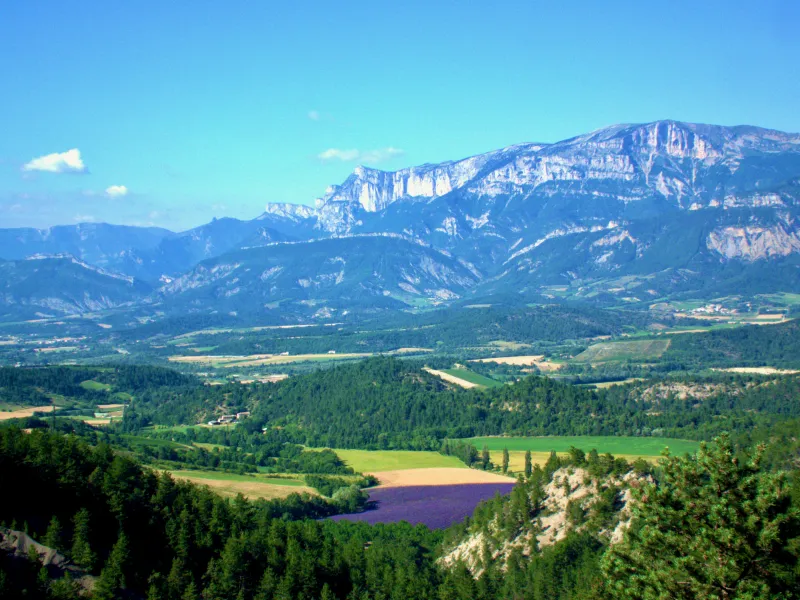 Panorama sur le Glandasse depuis Barnave