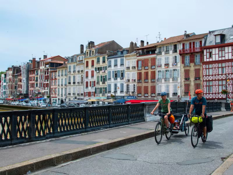 Pont de Bayonne à vélo - La Vélosud