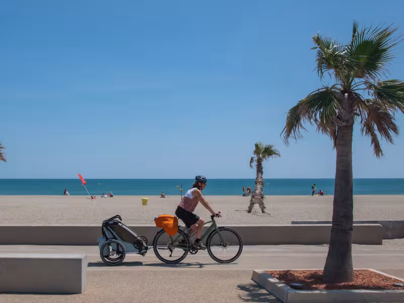 Arrivée de La Vélosud à Port-Barcarès