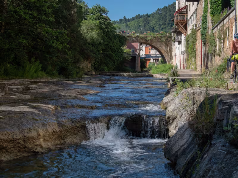Rennes-les-Bains, sur les rives du Sals