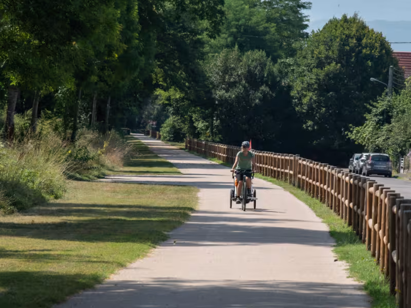Piste cyclable sur La Vélosud