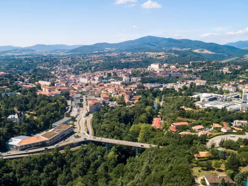 Vue drone d'Annonay