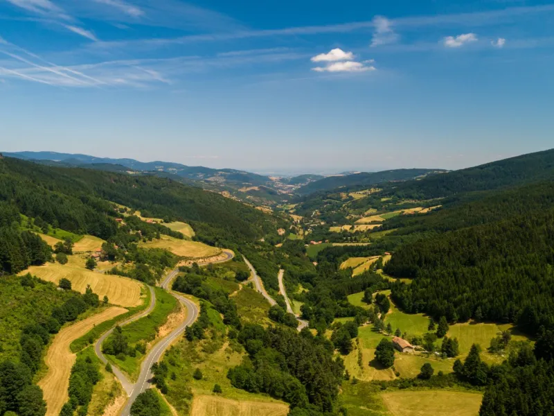 Vue en drône Vallée de Deûme