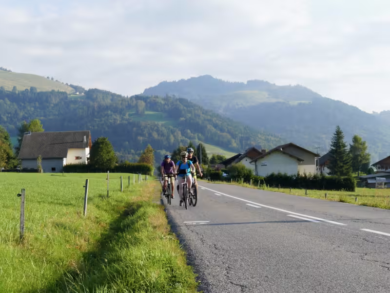 À vélo en Haute-Savoie