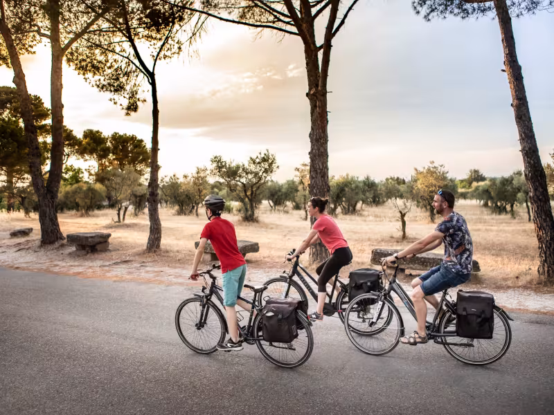 Traversée des Alpilles à vélo