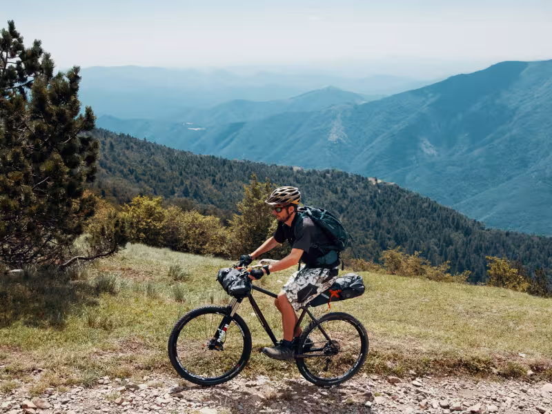 Ascension du Mont Aigoual à VTT