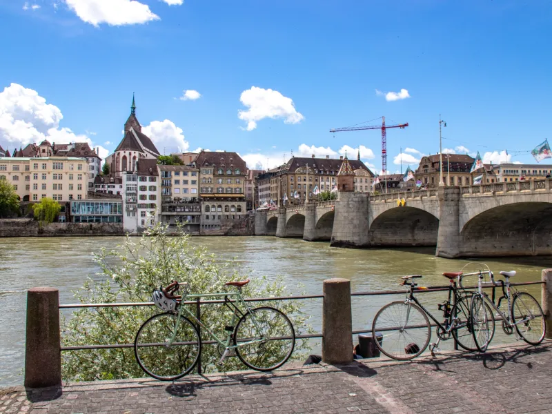 Bords du Rhin à Bâle