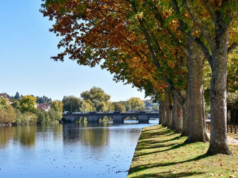 Les bords de la Vienne à Aixe