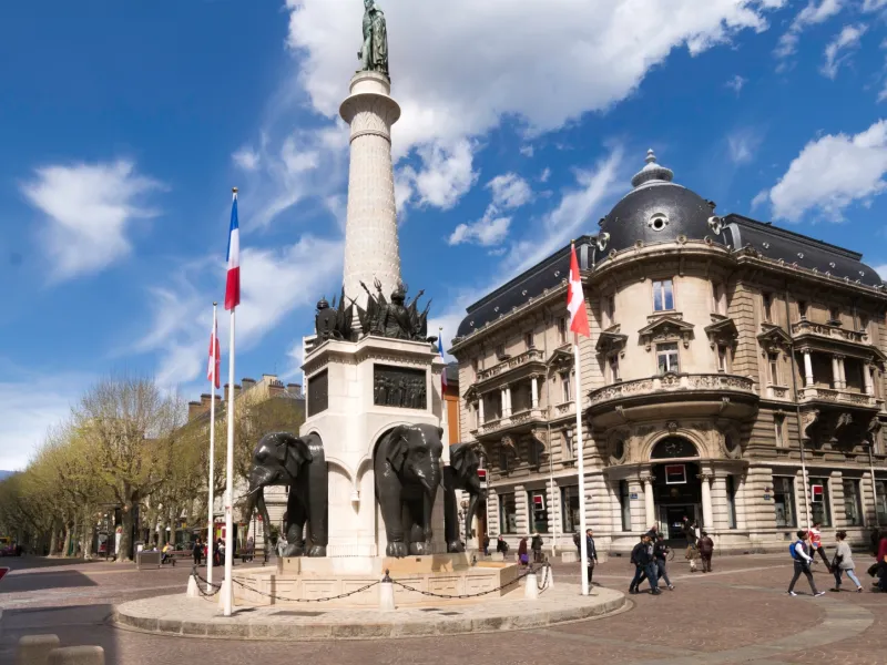 Fontaine des éléphants à Chambéry