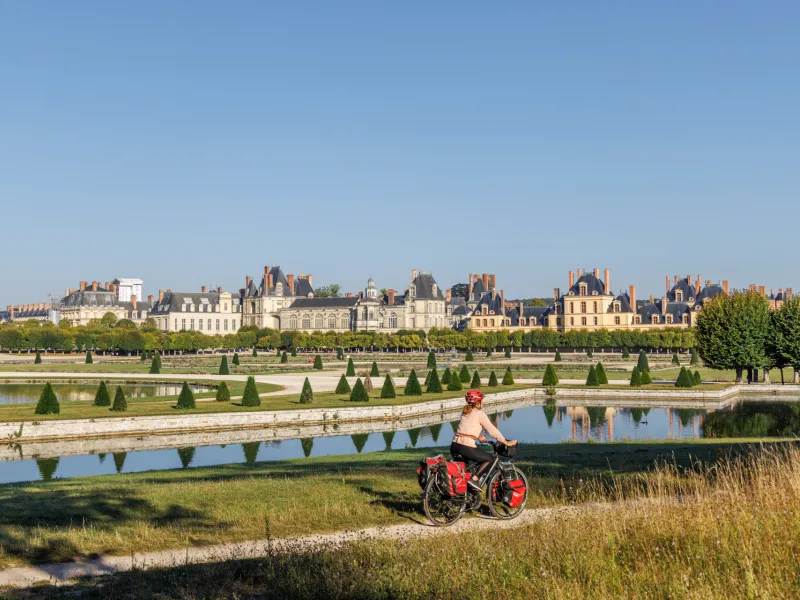 Jardins du Château de Fontainebleau à vélo