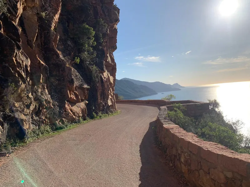 Sur la côte ouest proche du Golfe de Porto
