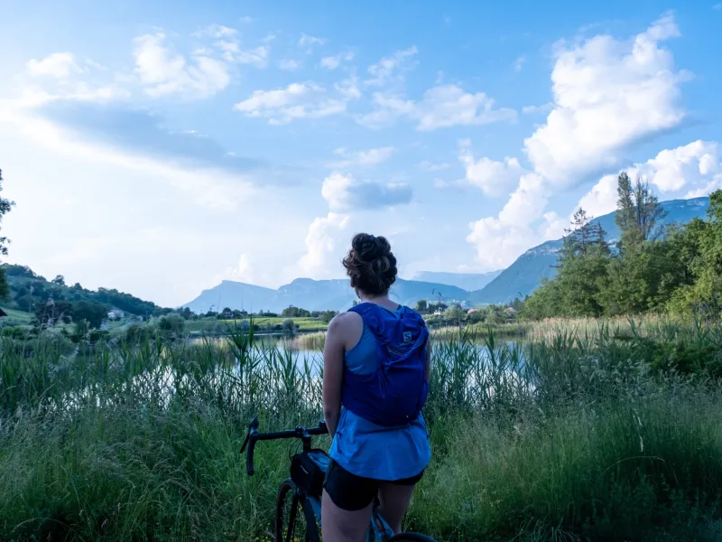 Cycliste contemplatif