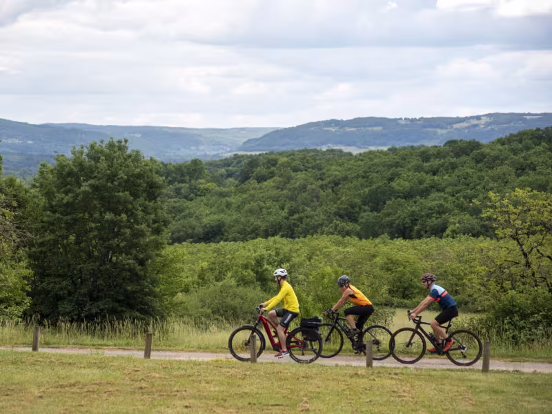Voyageurs à vélo sur La Vagabonde