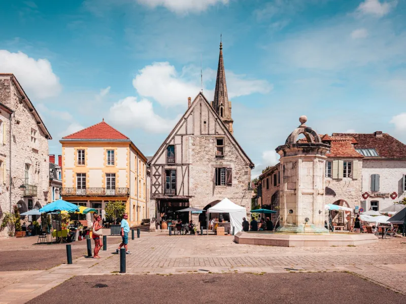 Place de la bastide d'Eymet