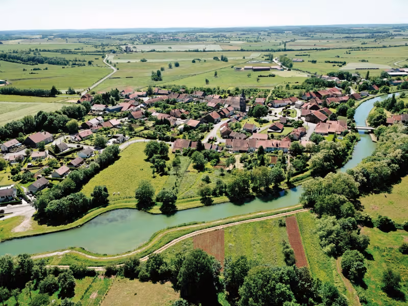 Heuilley-Cotton vue du ciel