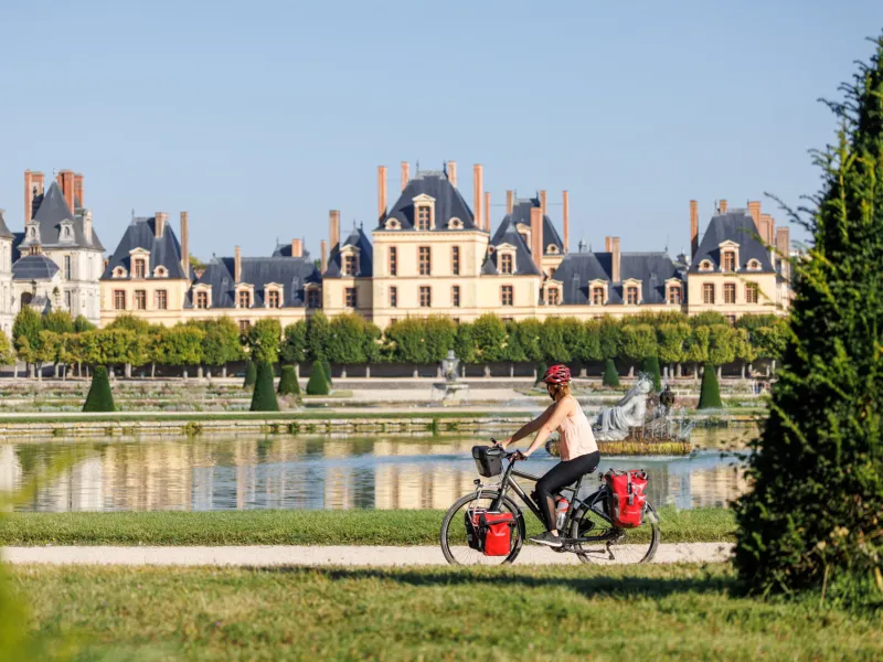 Jardins du Château de Fontainebleau à vélo