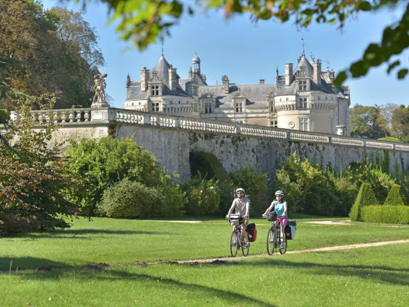 Château du Lude à vélo