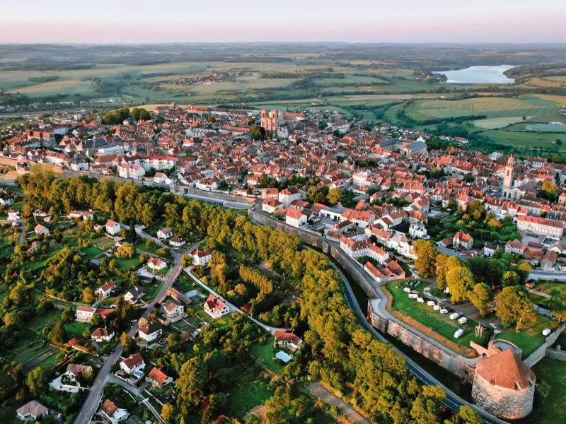 Langres, vue aérienne