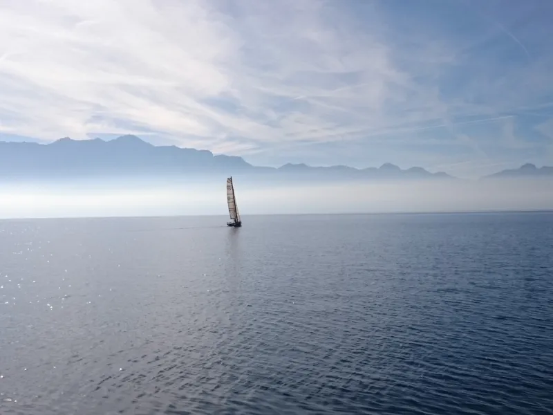 Voilier sur le lac Léman