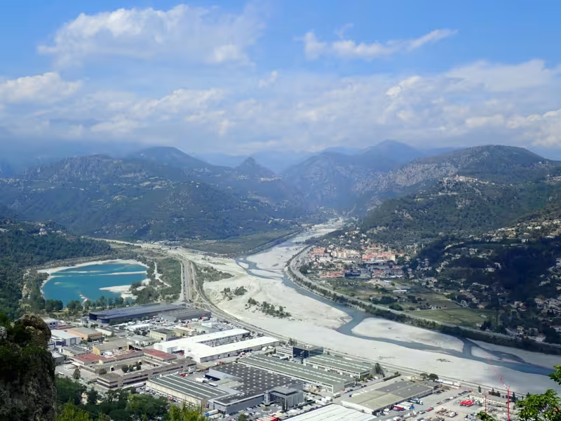 Confluence de l'Esteron et du Var