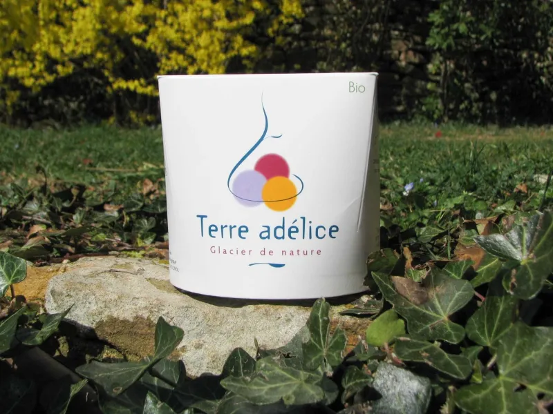 Les glaces Terre adélice, récompense de la journée de vélo sur la Dolce Via