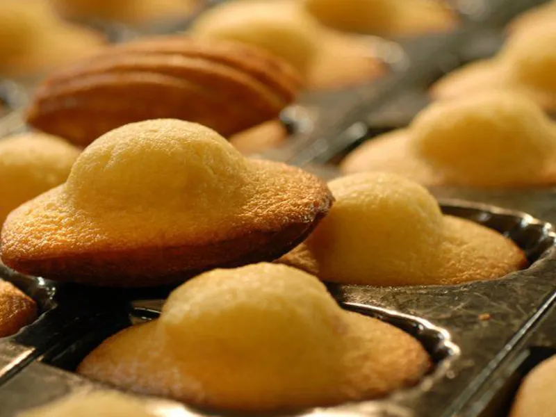 Plaque de cuisson à pour madeleines de Commercy
