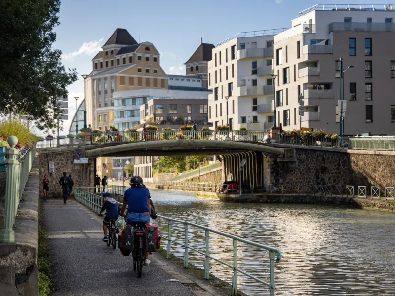 Balade à vélo au fil de l'Ourcq
