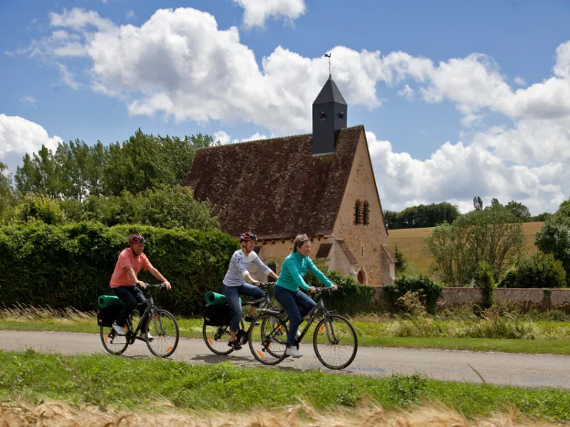 A vélo sur des petites routes dans le Perche