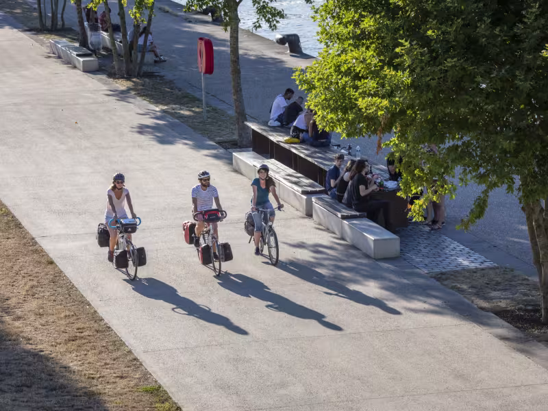 Piste vélo à Rouen