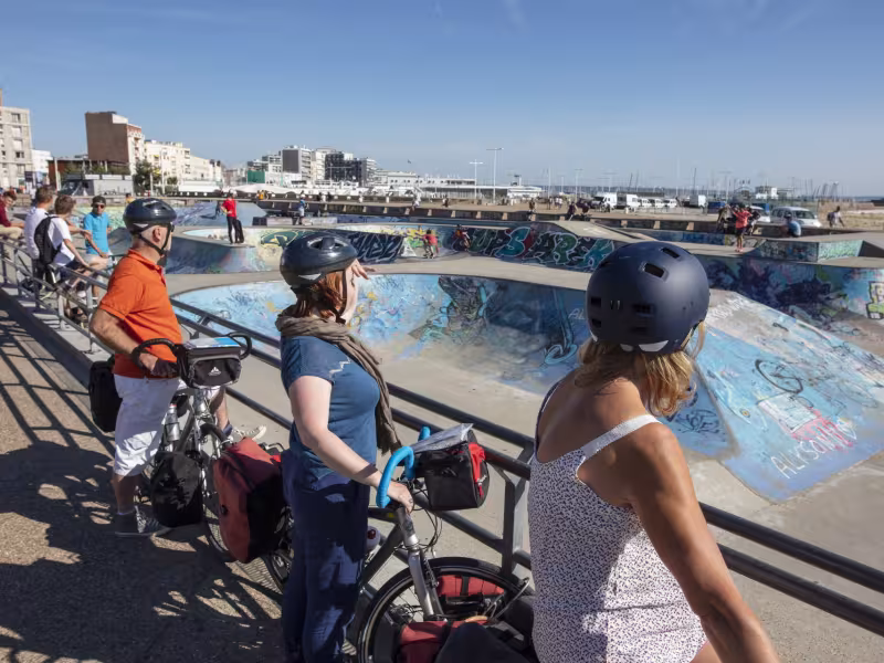 Plage et skatepark au Havre